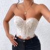 Eyelash Lace Bandeau Top