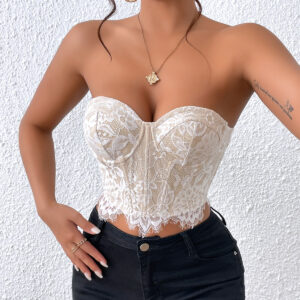 Eyelash Lace Bandeau Top
