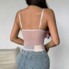 Rosette Mesh Corset Top
