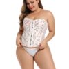 Floral Mesh Waist Corset