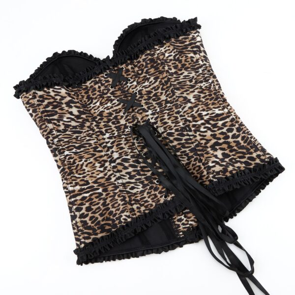 Leopard Lace Corset Top